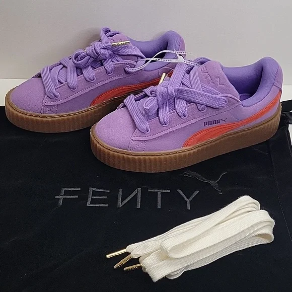NWOB FENTY x PUMA Creeper Phatty Lavender Burnt Red Size US 8 - Picture 1 of 16